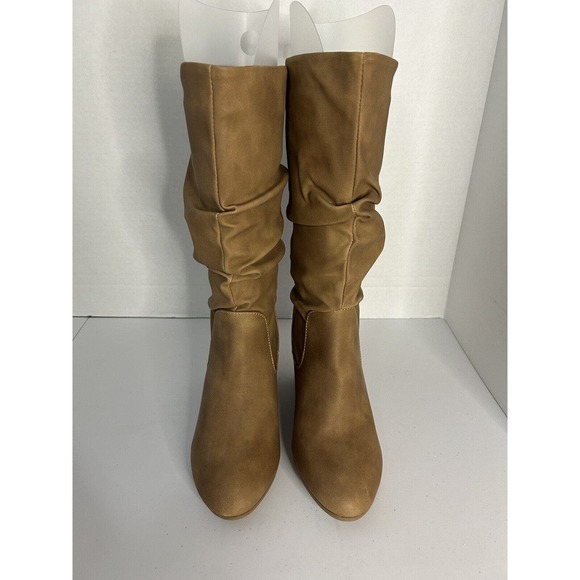 XOXO Women's Strasburg Slouch Boots Tan Size 8M New in Box - Picture 4 of 10